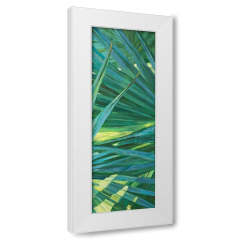 Fan Palm II White Modern Wood Framed Art Print by Wilkins, Suzanne