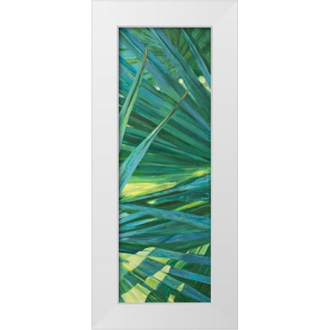 Fan Palm II White Modern Wood Framed Art Print by Wilkins, Suzanne