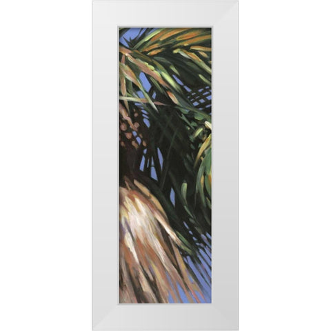 Wild Palm II White Modern Wood Framed Art Print by Wilkins, Suzanne