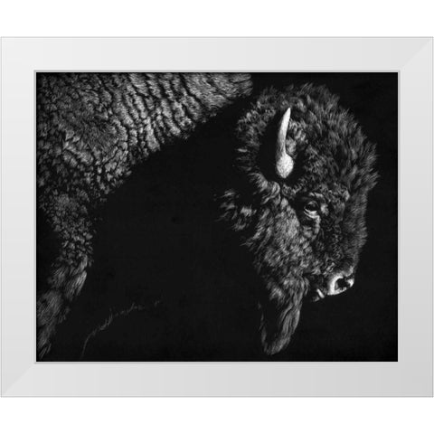 Enduring II White Modern Wood Framed Art Print by Chapman, Julie T.