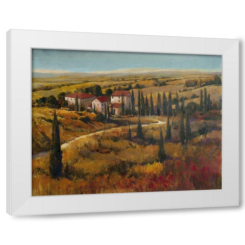 Tuscany II White Modern Wood Framed Art Print by OToole, Tim