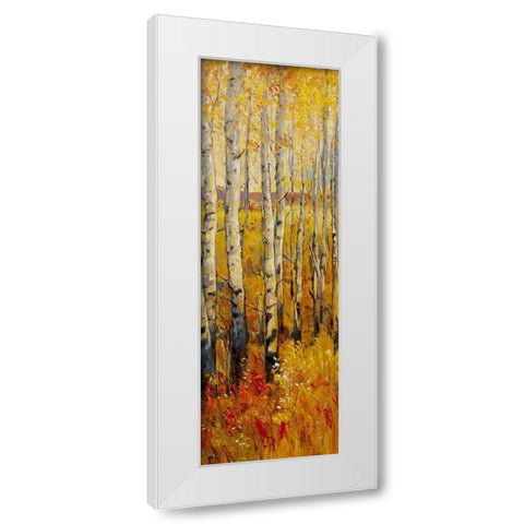 Vivid Birch Forest II White Modern Wood Framed Art Print by OToole, Tim