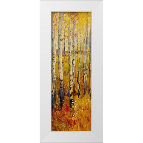 Vivid Birch Forest II White Modern Wood Framed Art Print by OToole, Tim