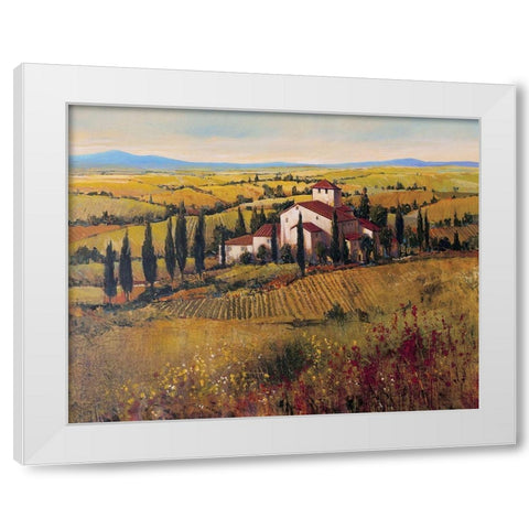 Tuscany III White Modern Wood Framed Art Print by OToole, Tim