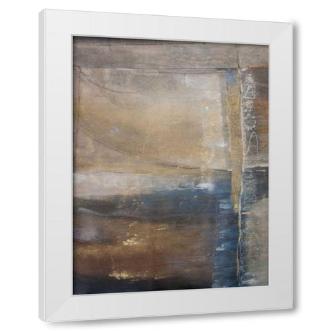 Kinetic Stone I White Modern Wood Framed Art Print by OToole, Tim