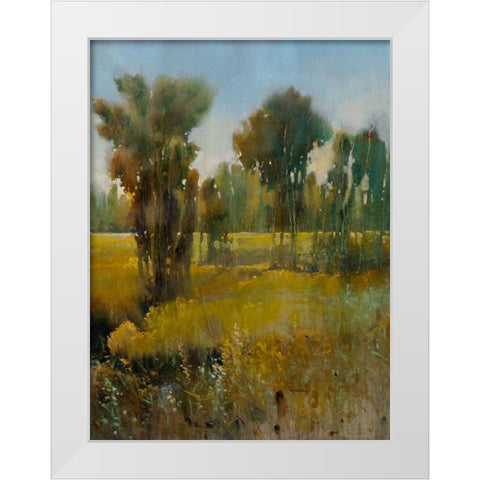 Sunkissed Field II White Modern Wood Framed Art Print by OToole, Tim