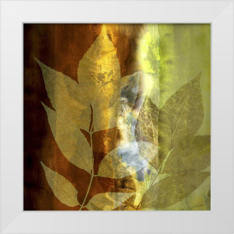Lush Sunlight White Modern Wood Framed Art Print by Butler, John