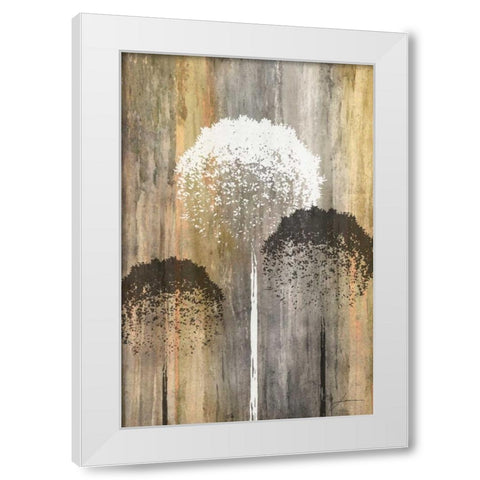 Rustic Garden I White Modern Wood Framed Art Print by Burghardt, James