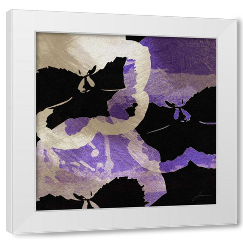 Bloomer Tiles VII White Modern Wood Framed Art Print by Burghardt, James