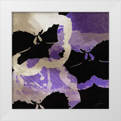 Bloomer Tiles VII White Modern Wood Framed Art Print by Burghardt, James