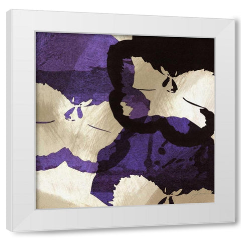 Bloomer Tiles VIII White Modern Wood Framed Art Print by Burghardt, James