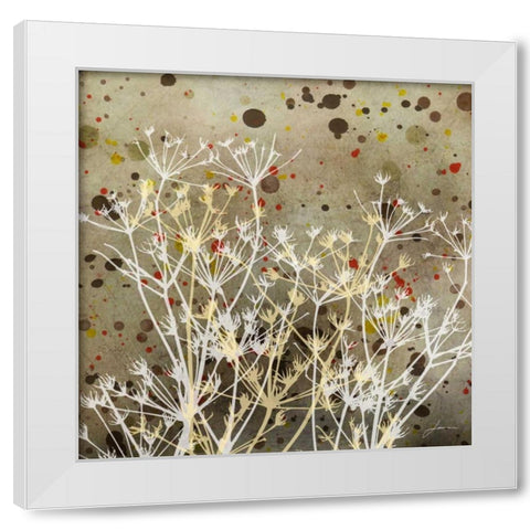 Weeds I White Modern Wood Framed Art Print by Burghardt, James