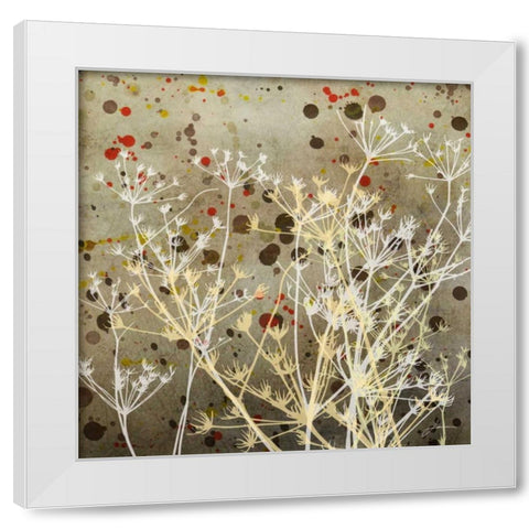 Weeds II White Modern Wood Framed Art Print by Burghardt, James