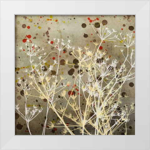 Weeds II White Modern Wood Framed Art Print by Burghardt, James