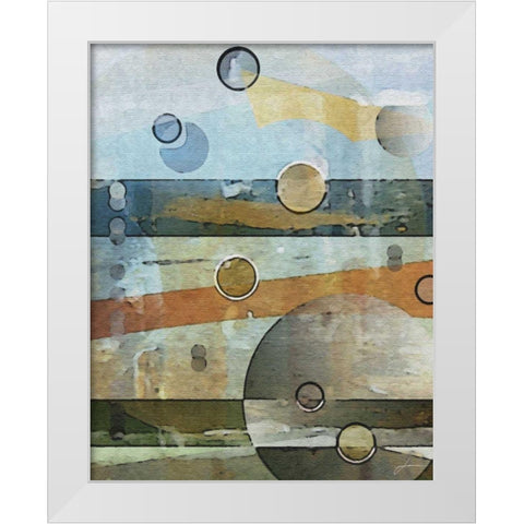 Thru the Atmosphere I White Modern Wood Framed Art Print by Burghardt, James