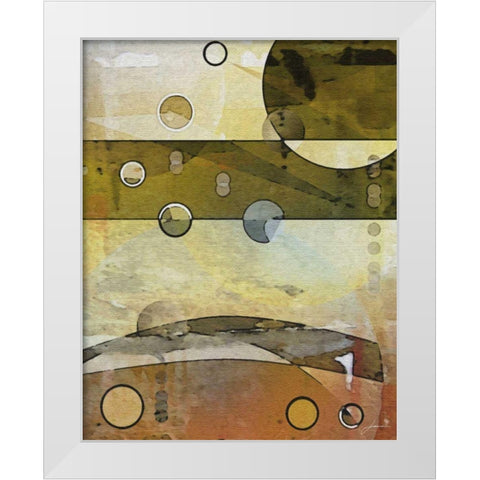 Thru the Atmosphere II White Modern Wood Framed Art Print by Burghardt, James