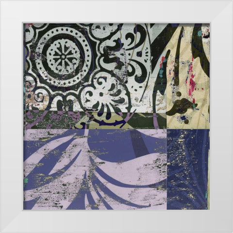 Swhirl II White Modern Wood Framed Art Print by Mountain, Ricki