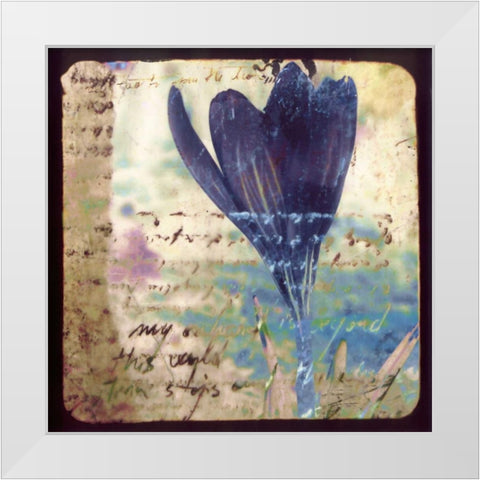 Blooming Purple I White Modern Wood Framed Art Print by Open Journey