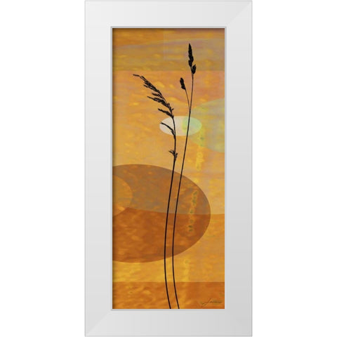 Sunset Duet I White Modern Wood Framed Art Print by Burghardt, James