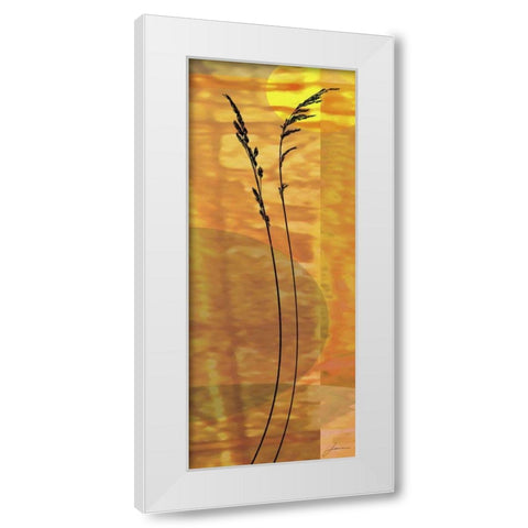 Sunset Duet IV White Modern Wood Framed Art Print by Burghardt, James