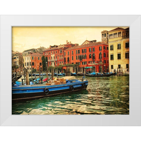 Venice in Light III White Modern Wood Framed Art Print by Head, Danny