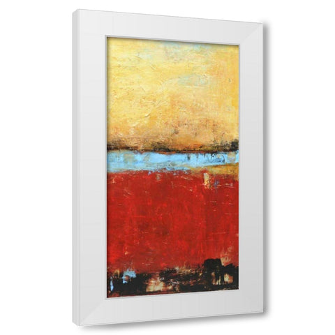 Golden Dawn II White Modern Wood Framed Art Print by Ashley, Erin