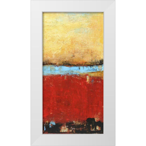 Golden Dawn II White Modern Wood Framed Art Print by Ashley, Erin
