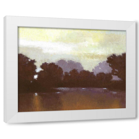 Golden Pond I White Modern Wood Framed Art Print by Wyatt Jr., Norman