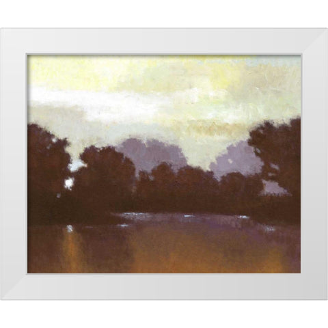 Golden Pond I White Modern Wood Framed Art Print by Wyatt Jr., Norman