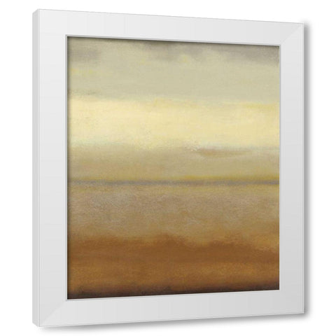 Sahara II White Modern Wood Framed Art Print by Wyatt Jr., Norman