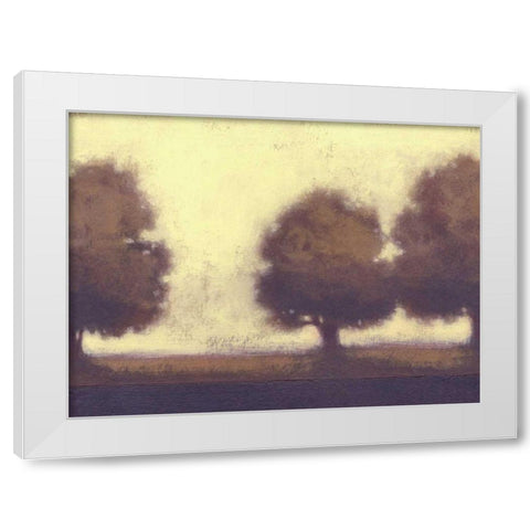 Calm Meadow I White Modern Wood Framed Art Print by Wyatt Jr., Norman