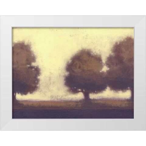 Calm Meadow I White Modern Wood Framed Art Print by Wyatt Jr., Norman