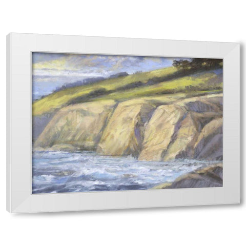 Rocky Coast II White Modern Wood Framed Art Print by Thomas, H.