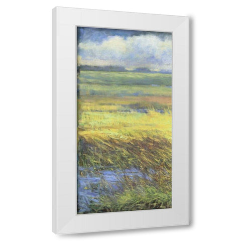 Shimmering Marsh I White Modern Wood Framed Art Print by Thomas, H.
