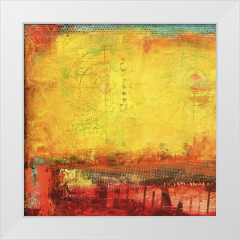 Inner Circle II White Modern Wood Framed Art Print by Ashley, Erin