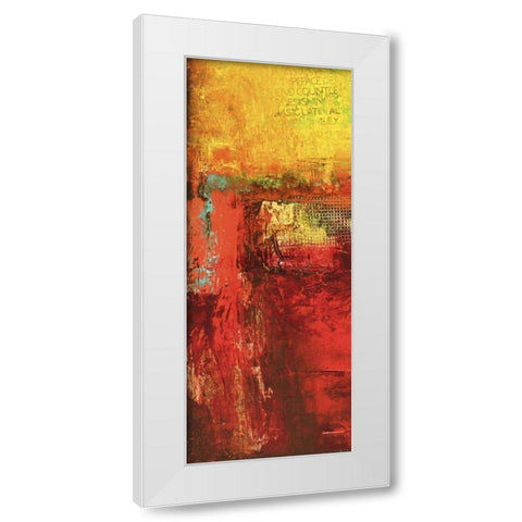 Inner Circle III White Modern Wood Framed Art Print by Ashley, Erin