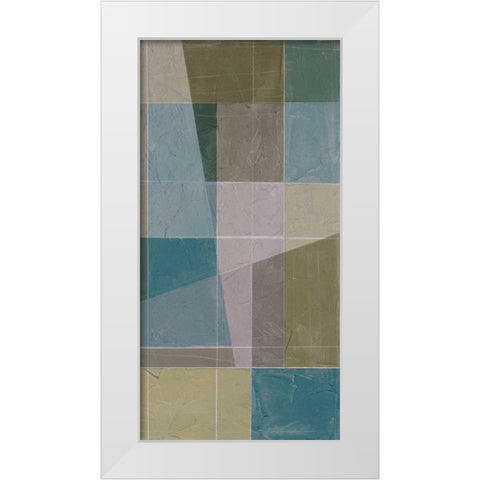 Linear Illusion I White Modern Wood Framed Art Print by Goldberger, Jennifer