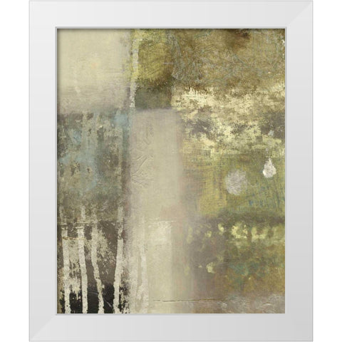 Onyx Forgets II White Modern Wood Framed Art Print by Vision Studio