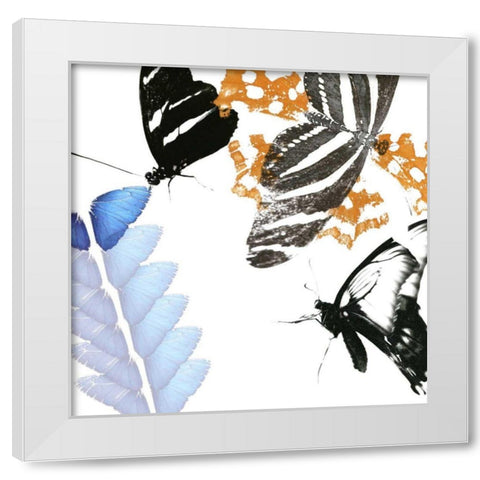Butterfly Inflorescence II White Modern Wood Framed Art Print by Project, A.