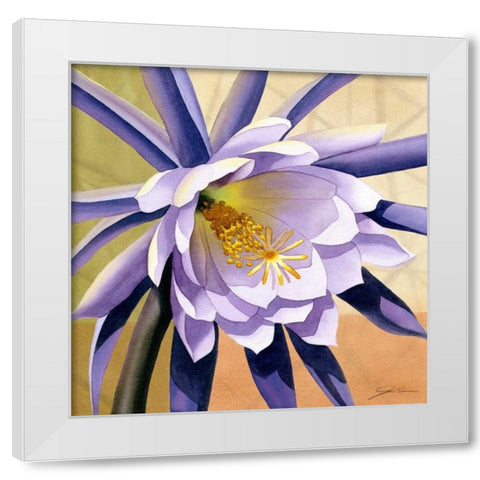 Desert Bloom II White Modern Wood Framed Art Print by Higby, Jason