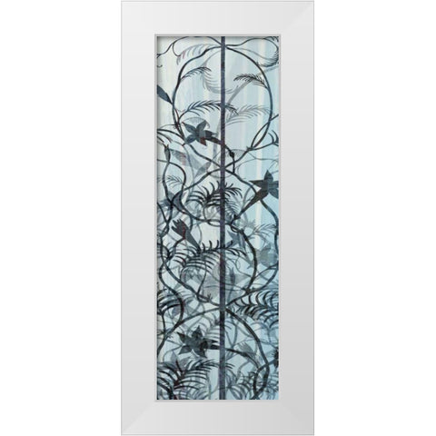 Climbers II White Modern Wood Framed Art Print by Burghardt, James