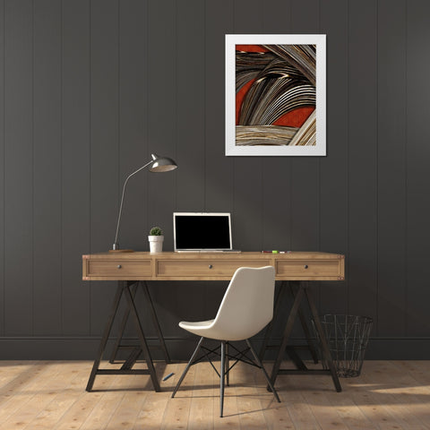 Tangle Tile II White Modern Wood Framed Art Print by Higby, Jason