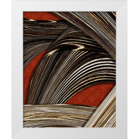 Tangle Tile II White Modern Wood Framed Art Print by Higby, Jason