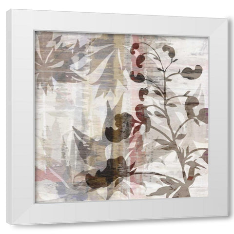 Wallflower I White Modern Wood Framed Art Print by Burghardt, James