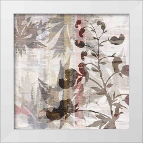 Wallflower I White Modern Wood Framed Art Print by Burghardt, James