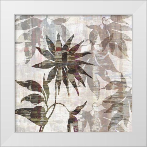 Wallflower II White Modern Wood Framed Art Print by Burghardt, James
