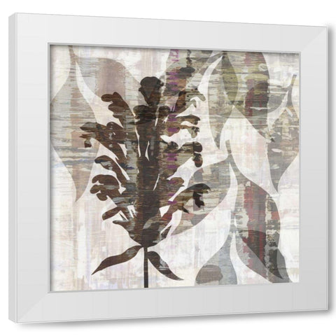 Wallflower IV White Modern Wood Framed Art Print by Burghardt, James