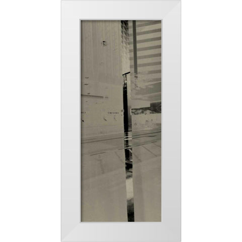 City View II White Modern Wood Framed Art Print by Ling, Tang