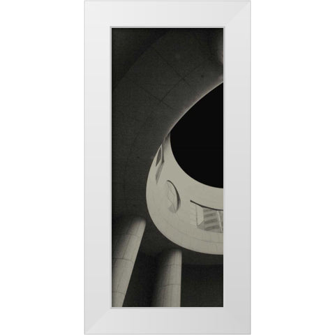 City View IV White Modern Wood Framed Art Print by Ling, Tang
