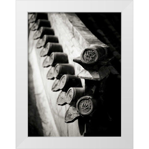 Lithography II White Modern Wood Framed Art Print by Ling, Tang